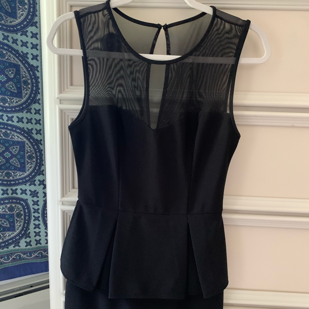 Sleek black cocktail dress